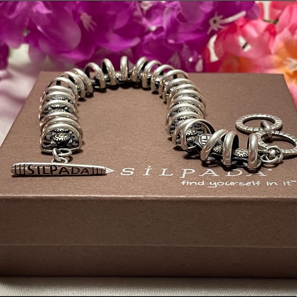 🩵SOLD🩵 Silpada Logo Signature Arrowhead Sterling Silver Bracelet B2091 - Picture 4 of 15